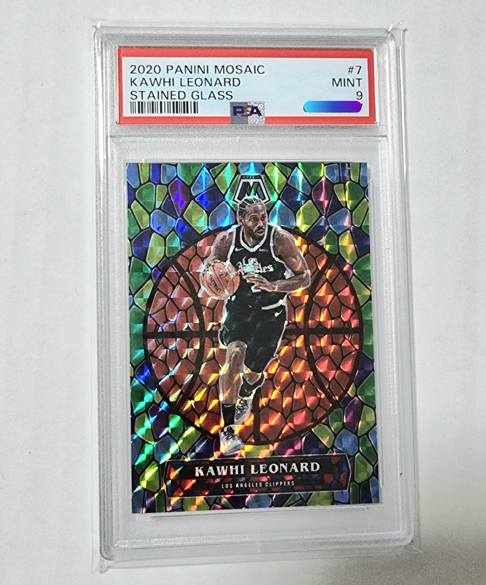 [카와이 레너드 등급카드 PSA9] 2020-21 Mosaic Stained Glass PSA9 MINT NBA카드