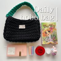 [니터문]데일리 호보백 DIY 뜨개질 가방 키트 daily hobo bag | 코바늘 크로스 숄더 백