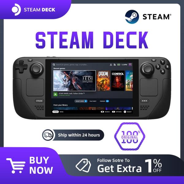 스팀 데크 휴대용 게임 콘솔, 64GB 256GB 512GB, PC