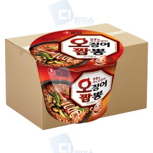 농심 오징어짬뽕 115g 큰사발 24개 컵라면 오짬 큰컵 대용량 해장라면 짬뽕라면 간식 얼큰한맛 해물라면