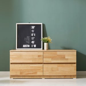 2단 원목 서랍장 러버 1200 (원색) 팀버스리빙