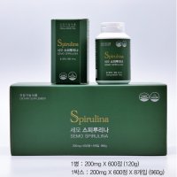 수퍼푸드 세모 스피루리나200mg600정 8곽 8개월분 혈중콜레스테롤개선