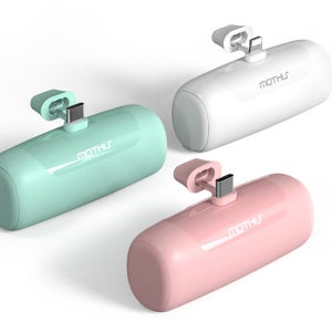 모디스 C타입 5000mAh 미니 보조배터리 일체형 거치형 도킹형