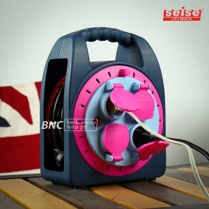 세이즈 릴선 X2M IP-10M-1.5SQ 핫핑크 캠핑릴선 전기리드선 연장선