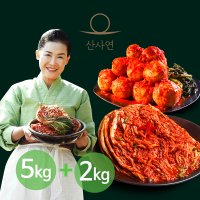 산사연 유정임명인 프리미엄 연 포기김치 5kg+연 총각김치2kg