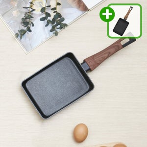 1+1 실바트 까리노 고농축 인덕션 사각 프라이팬 18cm 에그 계란말이 계란후라이팬