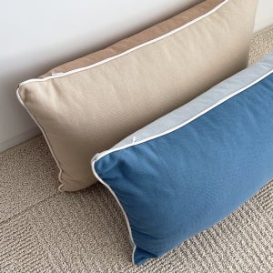 사각 양면 무지 베개 커버 단품 캔버스 30x50