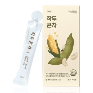 트루바이탈 티 작두콘차 물대용 국산 작두콩 볶은 작두콩차 효능 카페인없는차 1박스(15포)