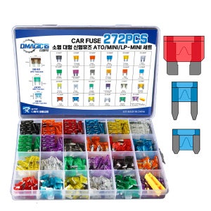 자동차 휴즈 퓨즈 ATO 대형 소형 mini 미니 차량용 272개 세트