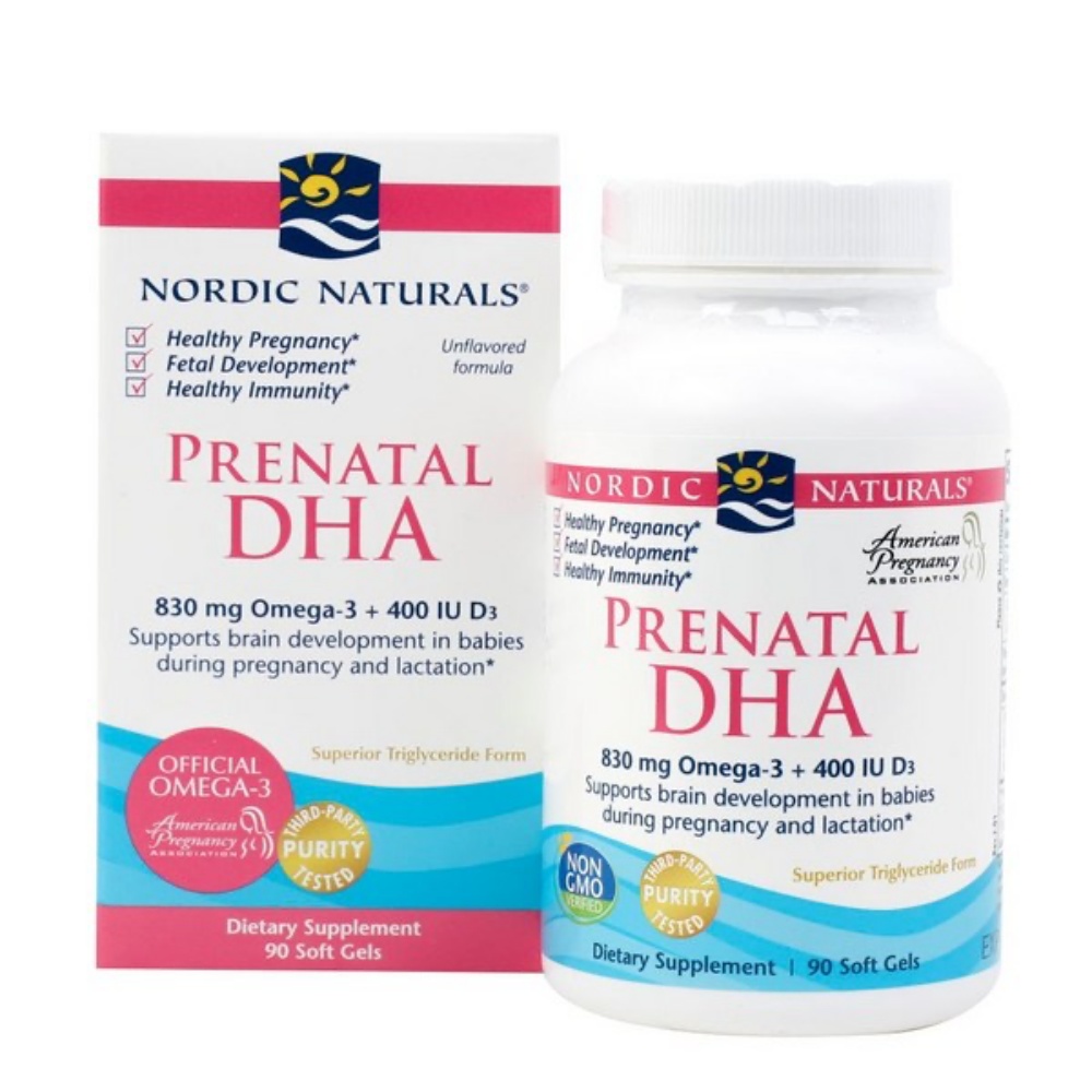 노르딕 <b>프리네이탈 DHA</b> 임산부 수유기 알티지 rTG 오메가3 비타민D3 830mg 90개