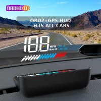 OBD HUD M7 OBD2 HUD 속도계 GPS 디지털 속도 마일리지 과속 자동 알람