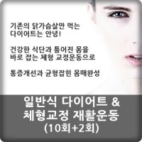 일반식 다이어트 & 체형교정 재활운동 개인 PT (10회+2회) 헬스장 헬스