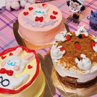 [부평] 블루베리 잼 생크림 케이크 만들기 (사람용, 2인동반)
