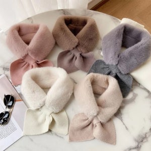 숏 머플러 목도리 여성 퍼 여자 겨울 예쁜 쁘띠 명품 짧은 따뜻한 선물 털 귀여운 학생