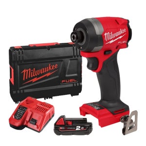 밀워키 M18 FID3-201X 충전 임팩 드라이버 GEN4 4세대 18V 2.0Ah 배터리 1개 세트