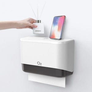 반투명 핸드타올 디스펜서 휴지걸이 핸드타올케이스 주방 욕실 화장실