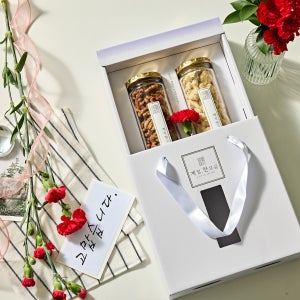 콩고물 도라지정과 220g 호두정과 140g세트 회사 돌 답례품 결혼식 부모님 명절 선물