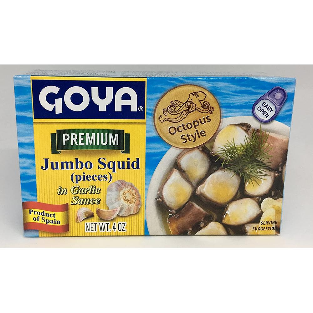 고야 <b>점보</b> 오징어 피스 인 <b>갈릭</b> 소스 113g 3팩 Goya Jumbo Squid Pieces In Garlic Sauce