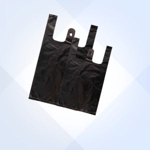 마트봉투 4호 검정 200매 검정비닐봉투 손잡이 쓰레기 분리수거 15L
