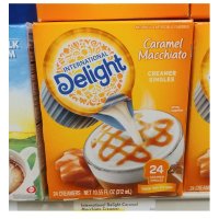 International Delight 인터내셔널 딜라이트 카라멜 마끼아또 24 크리머 10.55oz (312ml) (4팩)