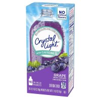 Crystal Light Grape Energy Drink Mix 크리스탈 라이트 포도 에너지 드링크 믹스 0.11oz(3.18g) 120개입