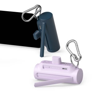 이어맥 팬톤 미니 도킹형 8핀 C타입 일체형 보조배터리 5000mAh 1개+1개