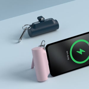 1개+1개 이어맥 팬톤 아이폰 라이트닝 8핀 미니 도킹형 보조배터리 5000mAh