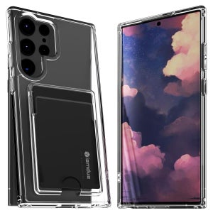 변색방지 카드 케이스 2장 수납 슬림 생폰 투명, 갤럭시S23 울트라