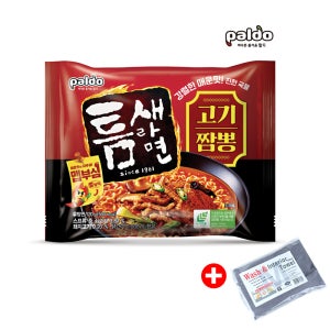 팔도 틈새라면 고기짬뽕 120g 16개+고급세차타월