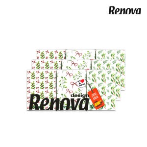 레노바 윈터에디션 포켓티슈 4겹 6팩 3세트 먼지없는 휴대용 여행용 티슈