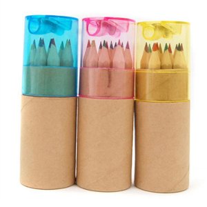 학용품 선물 12색 연필깍이 색연필 세트 패키지