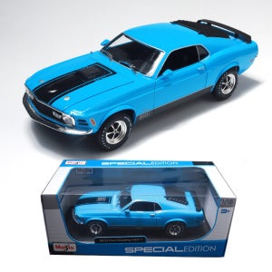 마이스토 1:18 1970 포드 머스탱 마하 1 블루 올드카 자동차피규어