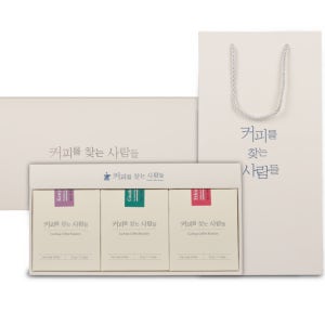 드립백 커피 티백 3종세트(쇼핑백 포함, 12g, 21개입)