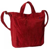 폴로랄프로렌 코듀로이 토트백 레드 클래식 시그니처 자수 포니 노트북 Corduroy Tote