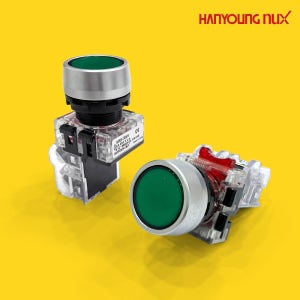 한영넉스 PB 푸시버튼 스위치 MRF-RM1 22파이 1a1b 복귀동작 누름버튼