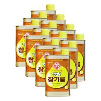 오뚜기 옛날 참기름 450ml 12개 비빔밥 참깨 볶음