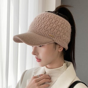 니트캡 여성 겨울골프모자 귀달이 털모자