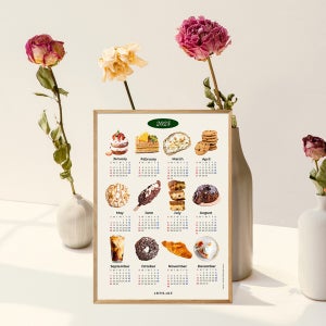 2025년 인테리어 달력 포스터 / ﻿빵순이 베이커리 달력 (A3부터)