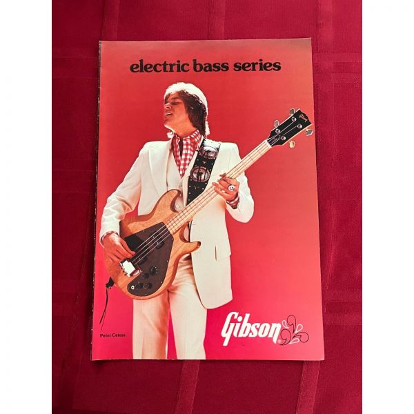 Gibson 깁슨 기타 일렉트릭 베이스 시리즈 카탈로그 피터 세테라 표지 NOS/70’s