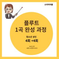 1곡완성과정 악기배우기 플루트 플룻 온라인 레슨 브레인 뮤직 과정 소리미라클