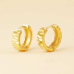 24k 순금 데일리 컷팅 링귀걸이 3.75g(18k침포함)