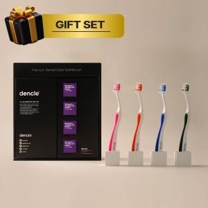 선물세트 특선물 덴클 칫솔 4개 + 규조토 칫솔홀더 4개
