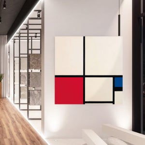 초대형 아이방 추상화 액자 /﻿ ﻿몬드리안 빨강 파랑 구성 (1m이상 50호-200호)