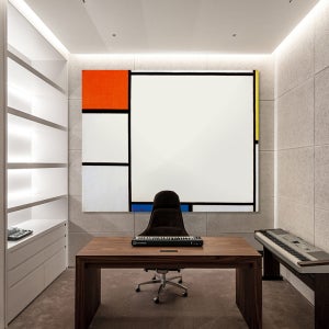 초대형 아이방 액자 /﻿ ﻿﻿몬드리안 빨강 파랑 노랑의 구성 (1m이상 50호-200호)