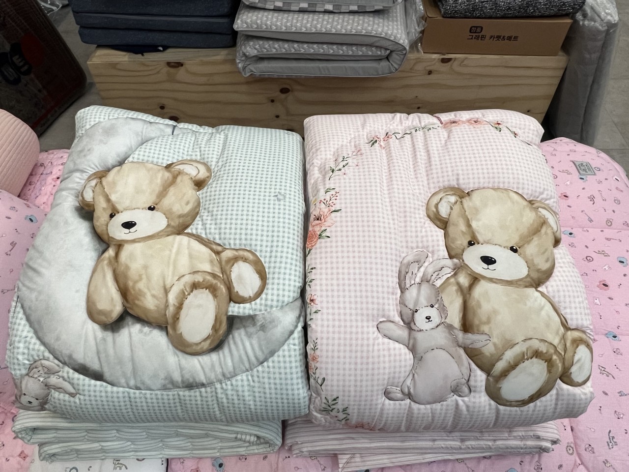 곰돌이이불 토끼이불 <b>키즈 알러지케어</b> 귀여운 슈퍼싱글