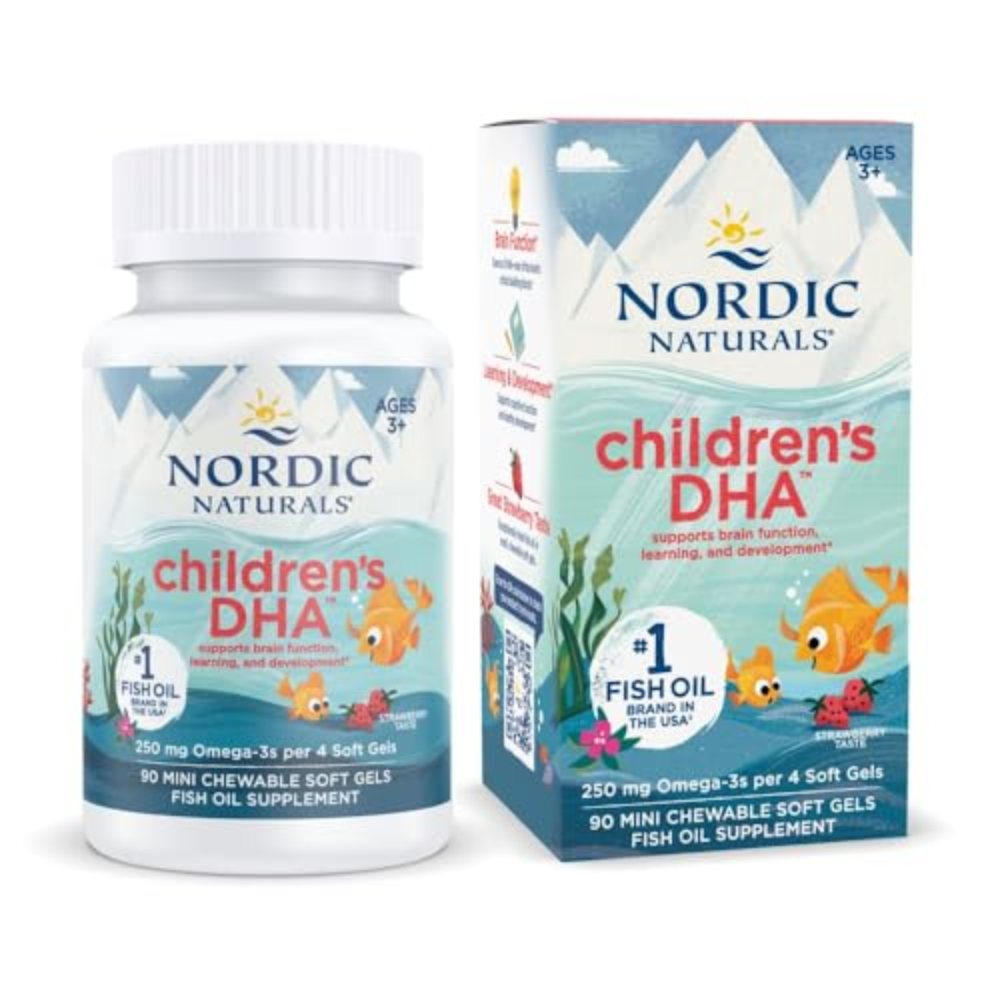 노르딕 칠드런 <b>DHA</b> 어린이 <b>키즈</b> 오메가3 250mg 90개입