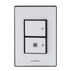 팬스위치 2구 1로 나노 아트2 블랙 고급스위치