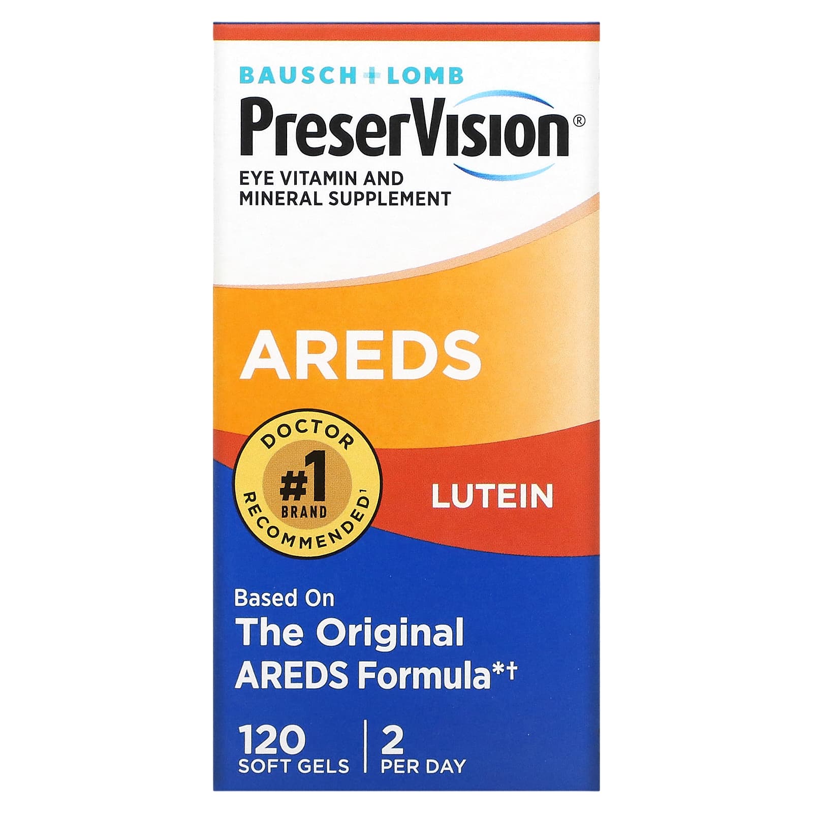 PreserVision <b>AREDS 루테인</b> Lutein 소프트젤 120정