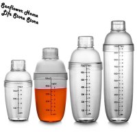 칵테일쉐이커 지거 계량컵 제조 키트 세트 350ml/530ml/700ml 핸드 셰이크 컵 칵테일 셰이커 투명 믹서 클리어 바 와인 밀크 티 스케일