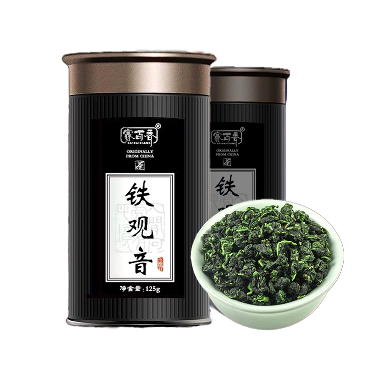안계철관음 특급 농향형 2024년 우롱차 4통 총 500g 중국우롱차